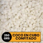 Coco en Cubo Confitado