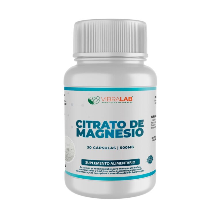 Cápsulas de Citrato de Magnesio 30 Cap., Vibralab