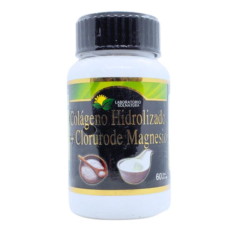 Colágeno Hidrolizado+Cloruro de Magnesio - 60 Cap., Solnatura