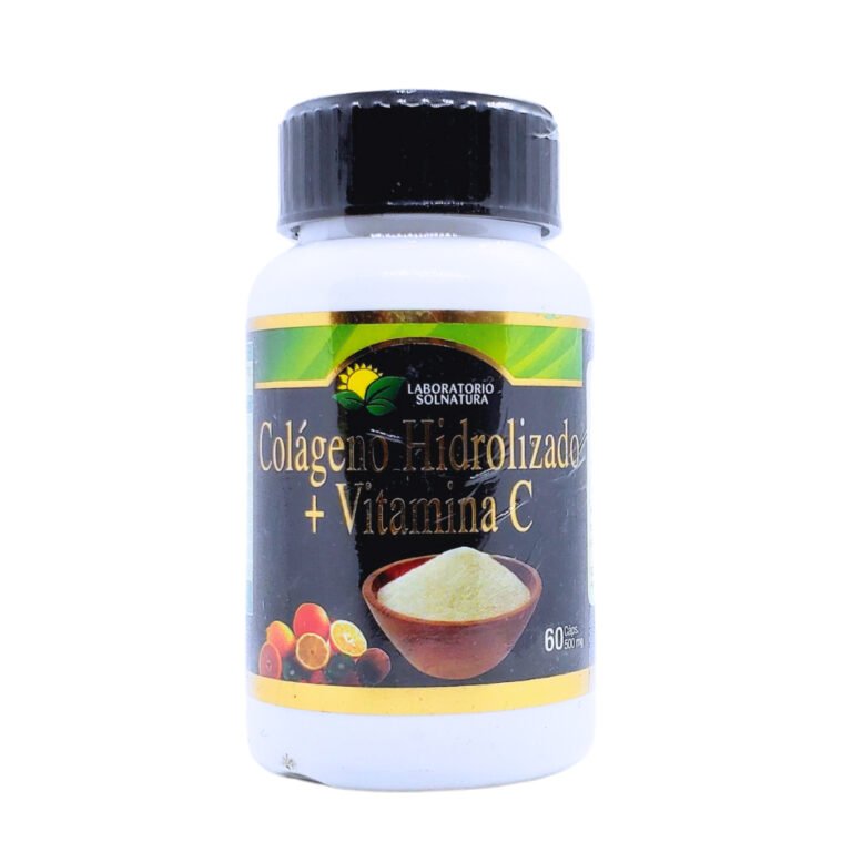 Cápsulas de Colágeno Hidrolizado+Vitamina C - 60 Cap., Solnatura