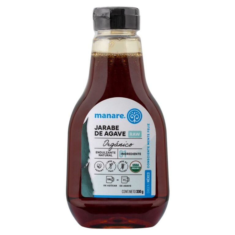 Jarabe de Agave Orgánico Raw 330 ml., Manare