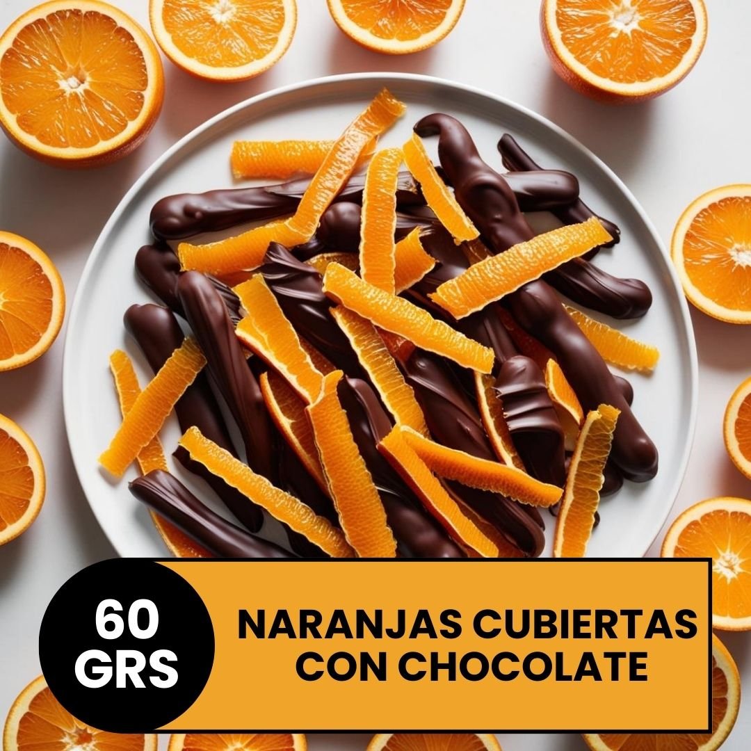 Naranjas chocolate 60 grs Naranjas Cubiertas con Chocolate