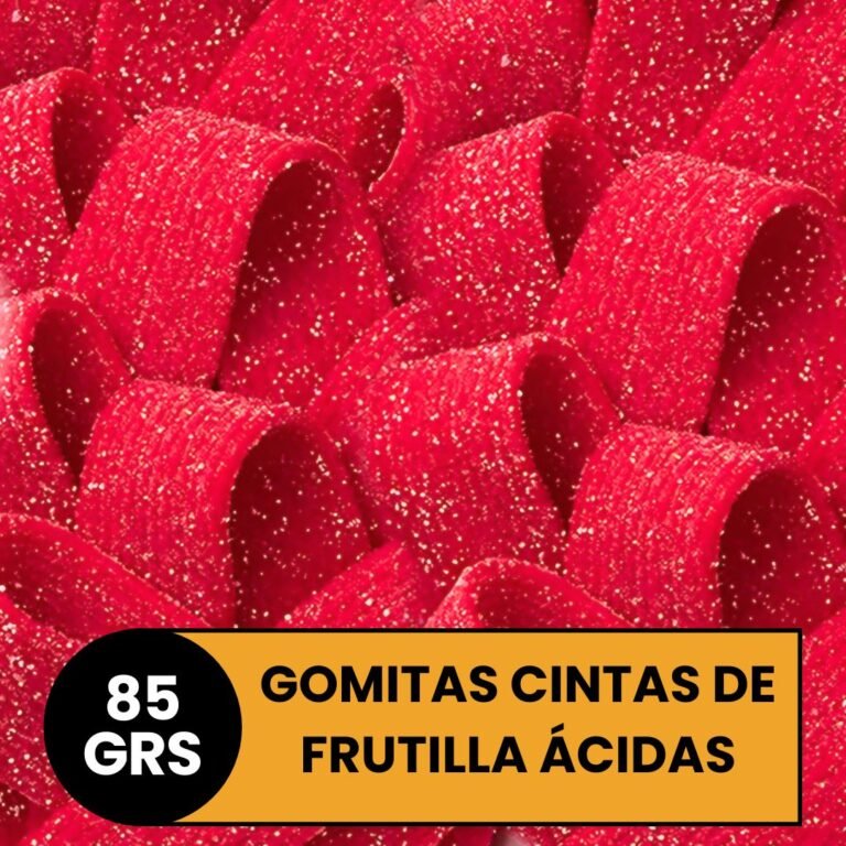 Gomitas Cintas de Frutillas Ácidas