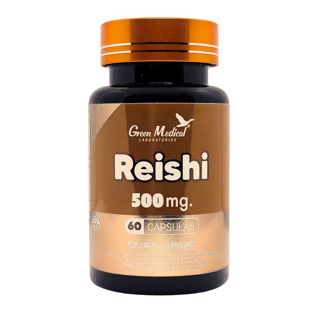 Capsulas de Reishi, green medical Cápsulas de Reishi Hongo 60 Cap., Green Medical