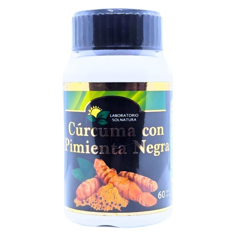 Cápsulas Curcuma Pimienta Negra